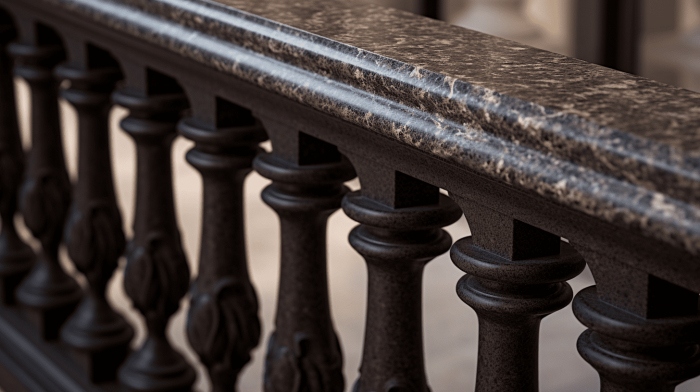 Поручень из гранита Brown Antique (Браун Антик)