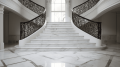 Лестница из мрамора Bianco Carrara C (Бьянко Каррара С)